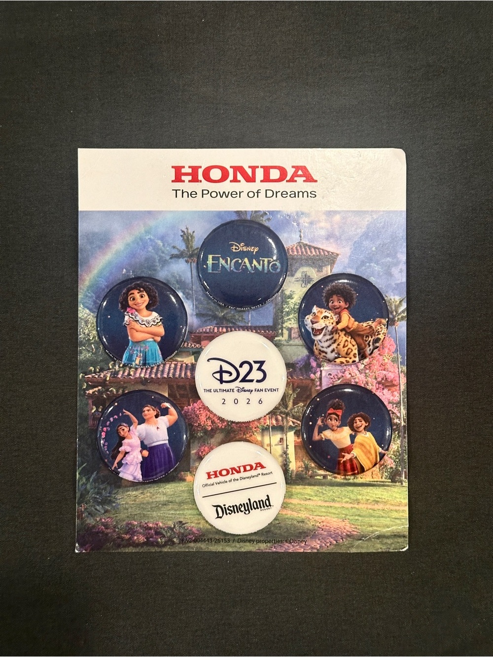 Disney Encanto Button Set - Blue, White, Red